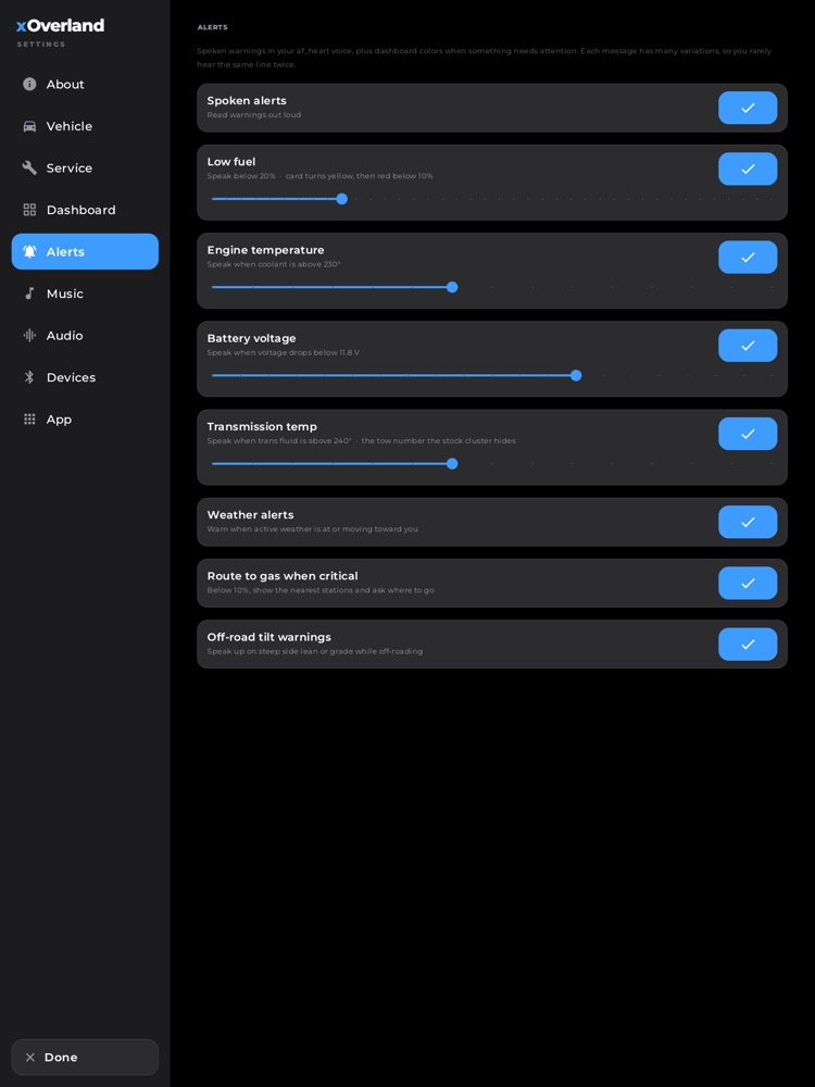Alerts